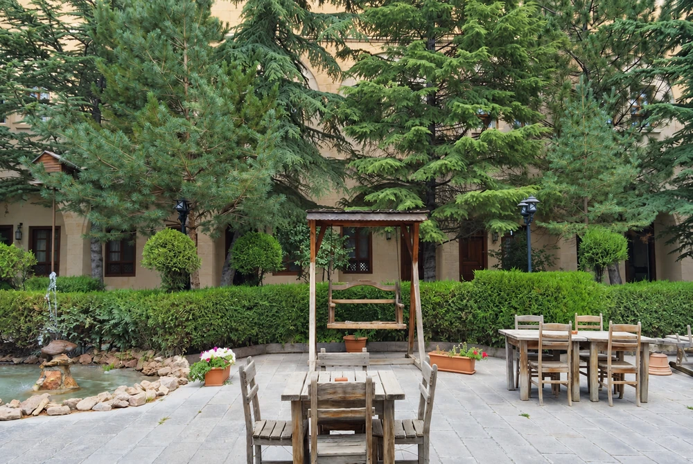 Courtyard fountain